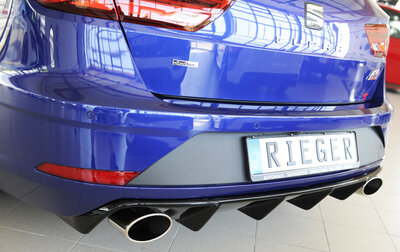 Fox Sportuitlaat Rieger achterinzetstuk - Seat Leon Cupra Seat Leon Cupra (5F): 5-deurs. (ST/Estate)