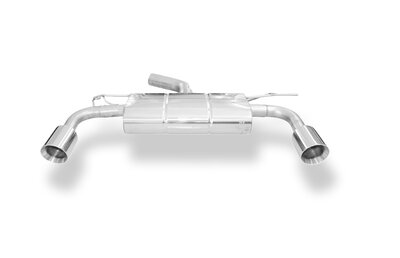 Fox Sportuitlaat Seat Leon 5F - Onafhankelijke wielophanging, achterdemper, uitlaat links/rechts - 1x100 type 25 rechts/links, geschikt voor Rieger bumper