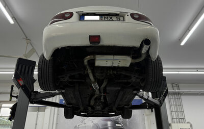 Fox Sportuitlaat Mazda MX5 NA - Groep A achterdemper en voordemper - 1x76 Type 14 zonder logo