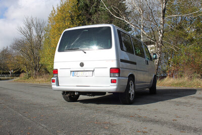Fox Sportuitlaat VW T4 - Voorwielaandrijving - Bus/ Transporter/ Multivan/ Caravelle Achterdemper - 2x63 Type 28