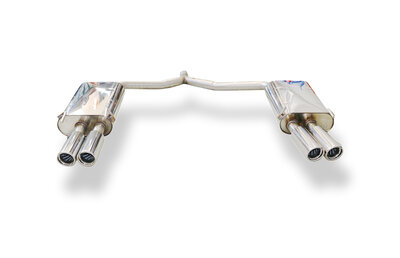 Fox Sportuitlaat Opel Vectra C Caravan achterdemper rechts/links dubbele uitlaat - 2x76 type 17 rechts/links