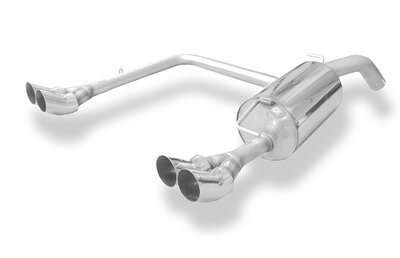 Fox Sportuitlaat Toyota Yaris TS P1 achterdemper, rechter/linker uitlaat - 2x76 Type 18 rechts/links
