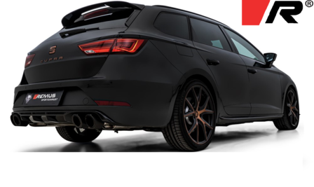 Remus sport uitlaat Seat Leon [5F] facelift 17- Cupra ST &quot;R&quot; GPF-Back-System links/rechts dubbele uitgang