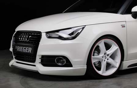 Rieger splitter carbon look for front lip 44100 Audi A1 8X