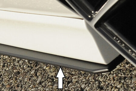 Rieger side skirt aanzetstuk rechts VW golf 7 r gtd r-line