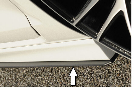 Rieger side skirt aanzetstuk links VW golf 7 R-line R GTD