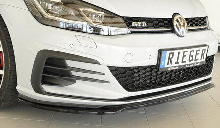 Rieger front Spoilerzwaard alleen voor GTI/GTD/GTE ABS glossy black VW Golf 7 gti gdt gte