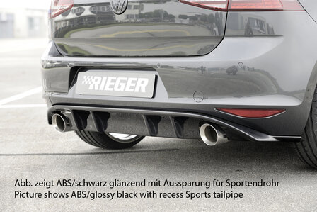 Rieger diffuser ABS plastic VW golf 7 gti