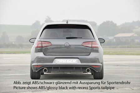 Rieger diffuser ABS plastic VW golf 7 gti