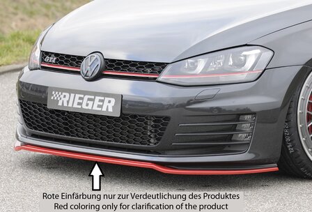 Rieger front Spoilerzwaard alleen voor GTI/GTD ABS plastic VW golf 7 gtd gti