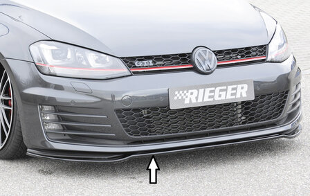 Rieger front Spoilerzwaard alleen voor GTI/GTD glossy black VW golf 7 gti gtd