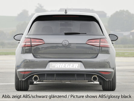 Rieger diffuser carbon-look VW golf 7 gti gtd