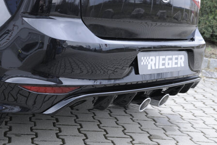 Rieger diffuser glossy black VW golf 7 r-line