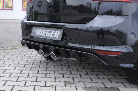 Rieger diffuser glossy black VW golf 7 r-line