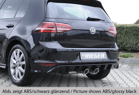 Rieger diffuser carbon-look VW golf 7 r-line