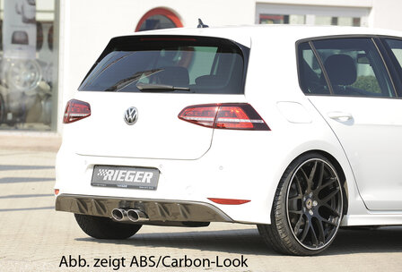 Rieger diffuser glossy black VW golf 7
