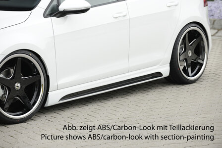 Rieger side skirt carbon-look rechts VW golf 7 r gti gtd