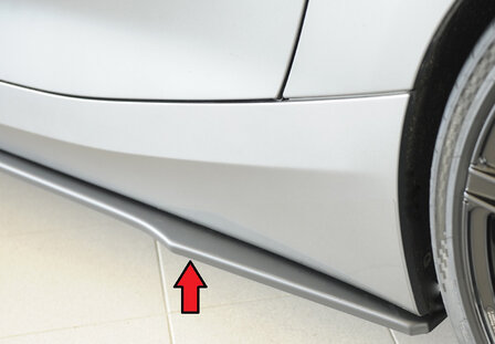 Rieger side skirt aanzetstuk Matt zwart links BMW Z4 G29 Roadster