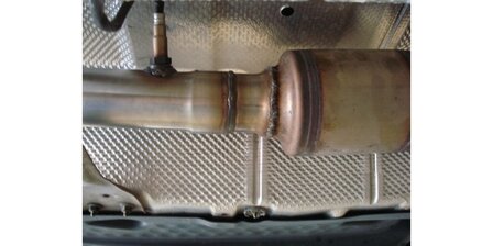Fox uitlaat VW Scirocco - 13 (2.0l) aansluitleiding  middendemper/KAT - pijpdiameter: 70mm