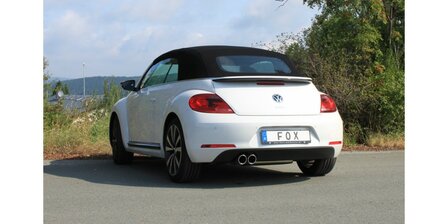 Fox uitlaat VW Beetle 1.4l - 16 (5C) Coupe &amp; Cabrio - Einzelradvanh. einddemper eenzijdig - 2x90 Typ 16