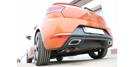 Seat Ibiza 5 - KJ einddemper met elektronischer uitlaatklep  - uitlaat diesel look