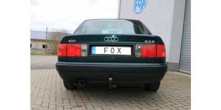 Audi 100/A6  C4 voorwielaandrijving einddemper - 2x76  10