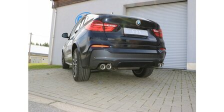 BMW X4 F26 einddemper dwars uitgang rechts/links - 2x90  17 rechts/links