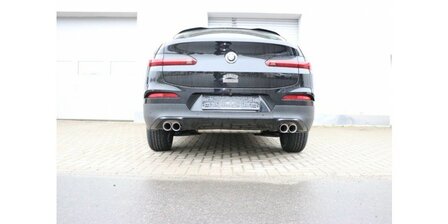 BMW X4 G02 - 20i einddemper dwars uitgang rechts/links - 2x80  25 rechts/links