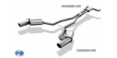 Chevrolet Camaro einddemper rechts/links - 1x100  14 rechts/links