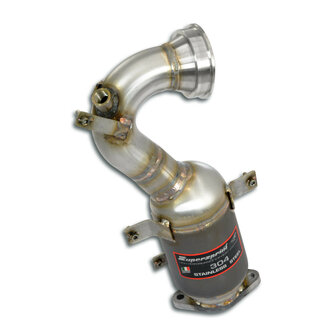 Supersprint Turbo downpipe kit +  Metallic catalytic converter 200 CPSI  695 ABARTH 1.4T &quot;Rivale&quot; Coup&egrave; / Cabrio (180 Hp) (&Oslash;65) 2017 -&gt;