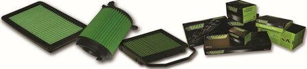 GREEN Vervangingsfilter Rond Seat IBIZA V CUPRA (6J) 1,4L TFSI (Filter Bi-cone / Filter With Twin-cone) Bouwjaar 06/09&gt;