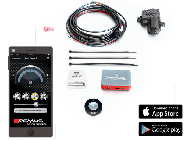Remus Soundcontroller APP control Ford Mustang