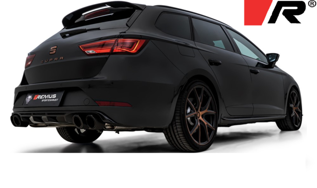 Remus sport uitlaat Seat Leon [5F] facelift 17- Cupra ST "R" GPF-Back-System links/rechts dubbele uitgang