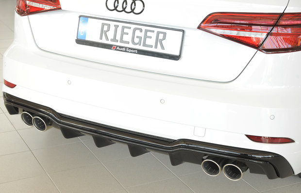 Audi A3 8V Sportback Facelift Diffuser Black oceanparts webshop