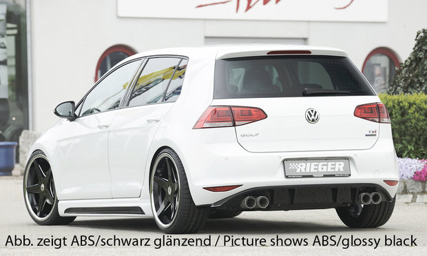 Rieger rear skirt insert Carbon look VW Golf 7 AU