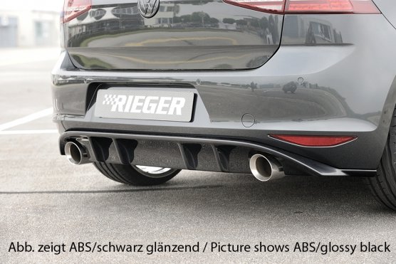 Rieger rear skirt insert Carbon look VW Golf 7