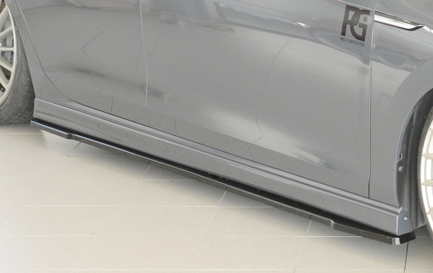 Rieger side skirt approach right Glossy black for RIEGER-side-skirt 59601/88205/59597/88217