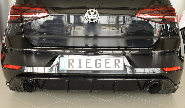 Rieger diffuser glossy black VW golf 7 gti