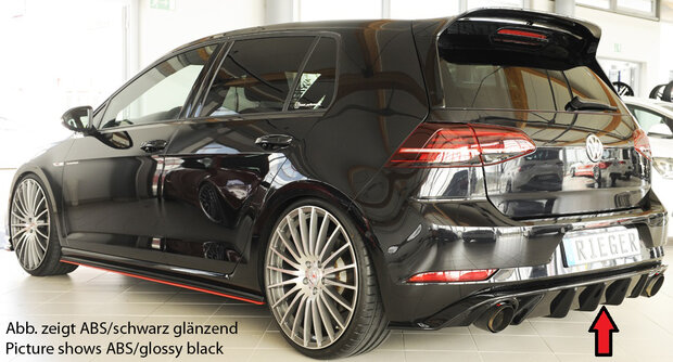Rieger diffuser carbon-look VW golf 7 gti