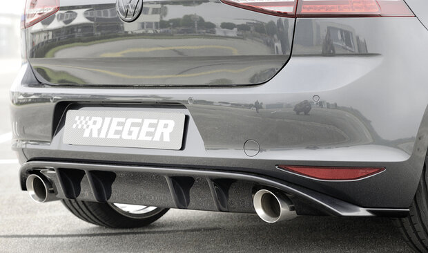 Rieger diffuser glossy black VW golf 7 gti clubsport gtd