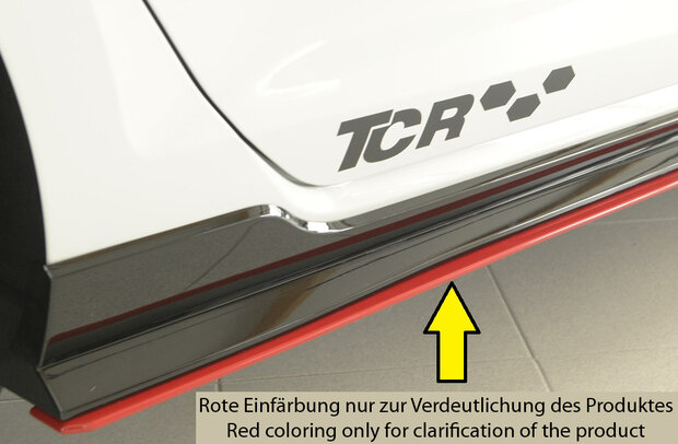 Rieger side skirt aanzetstuk rechts VW golf 7 gti tcr