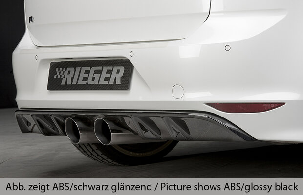 Rieger diffuser carbon-look VW golf 7 r