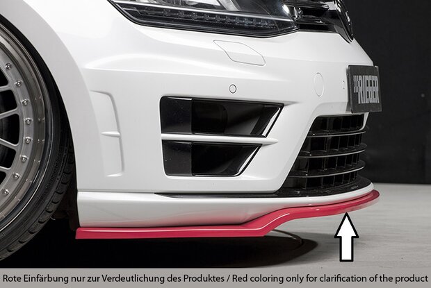 Rieger front Spoilerzwaard ABS plastic VW golf 7 r r-line