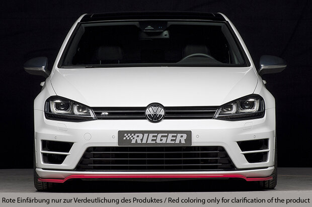 Rieger front Spoilerzwaard ABS plastic VW golf 7 r r-line