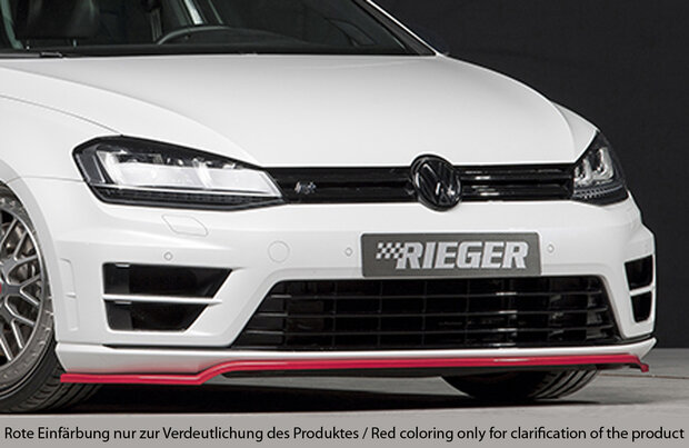 Rieger front Spoilerzwaard glossy black VW golf 7 r r-line