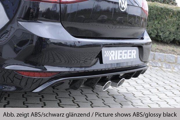 Rieger diffuser carbon-look VW golf 7 r-line