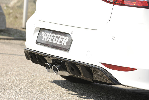 Rieger diffuser glossy black VW golf 7