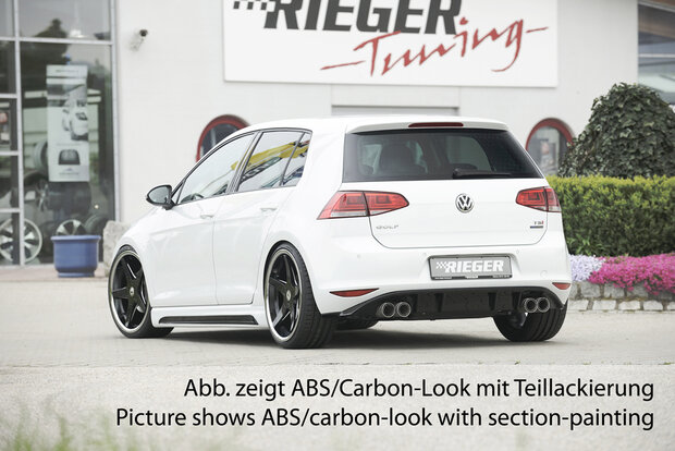 Rieger side skirt carbon-look links VW golf 7 gti gtd r