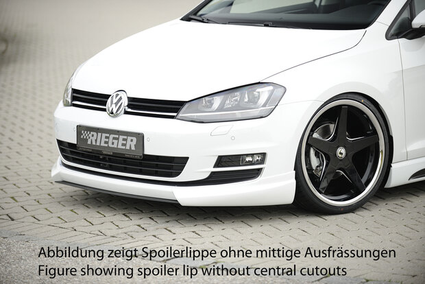 Rieger spoilerlip ABS plastic VW golf 7