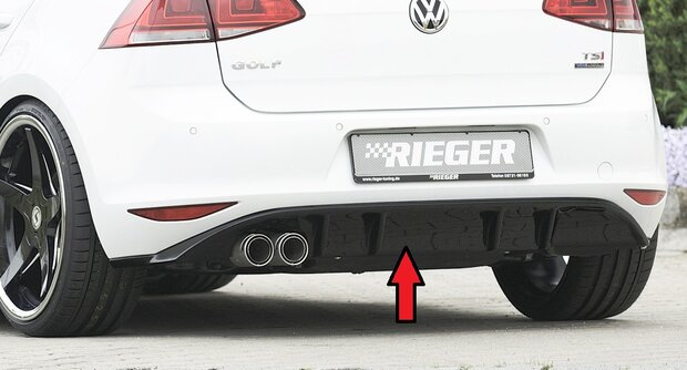 Rieger diffuser glossy black VW golf 7 gtd